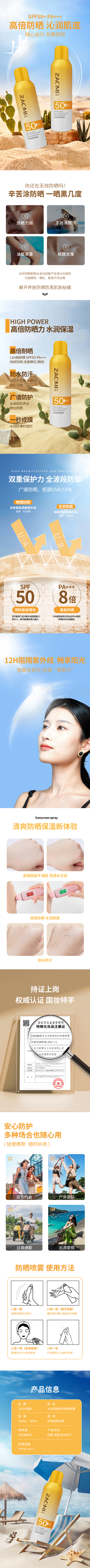 Hydrating & Transparent Sunscreen Spray SPF30 SPF50