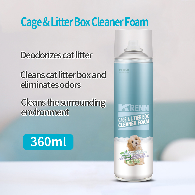 Antibacterial Cleaning Foam for Pet Litter Boxes